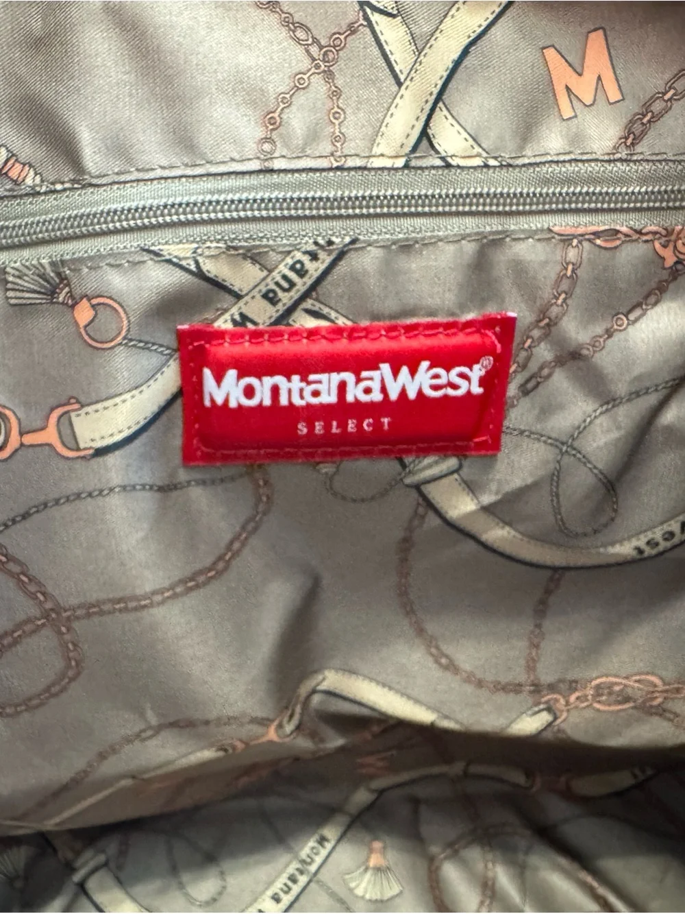 Montana West Checkered Tote with matching pouch handbag